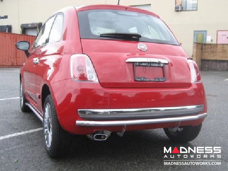 FIAT 500 Rear Bumper Bar Polished Stainless Steel Finish Easy/ Pop